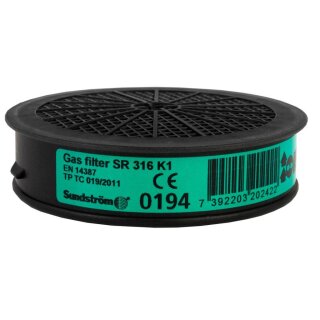 Gasfilter SUNDSTRÖM SR 316 K1 - für Halb- und Vollmasken