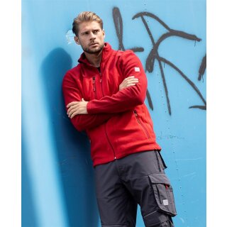 Ardon  MICHAEL Fleece-Sweatshirt Männer, rot verschiedene Größen