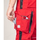 Ardon Latzhose URBAN+ rot-schwarz verschiedene Größen