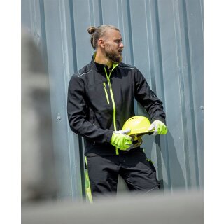 Ardon Softshell Jacke VISION Herren, schwarz-gelb verschiedene Größen