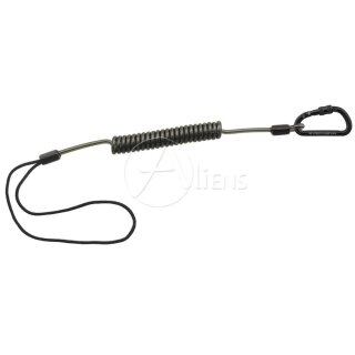 Aliens Spiralkabel 6 Accessory Screw & Schlaufe Karabinerfarbe Schwarz