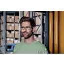 Uvex RX 5523 Schutzbrille mit Sehstärke in grün-grau Scheibe 49mm