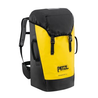 Petzl TRANSPORT 60 Material-Transport-Rucksack Farbe schwarz-gelb