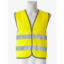 Korntex Warnweste Standard - schwarzer Saum, Orange Größe 7XL