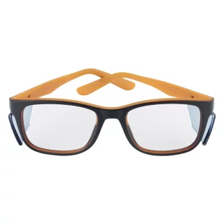 Bolle Kick Schutzbrille mit Sehstärke Einstärke für die Ferne Arizona Polycarbonat in Schwarz/Orange