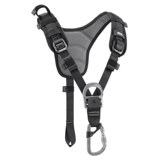 Petzl TOP Brustgurt für Sitz- und Haltegurte Farbe Schwarz/Gelb