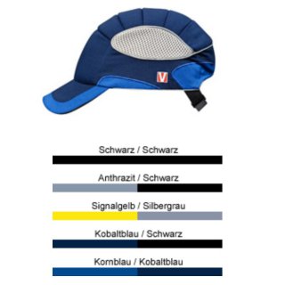Voss Cap Pro Anstoßkappe Kopfschutz nach EN 812:1997+A1:2001 Kornblau/Kobaltblau
