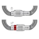 Petzl OMNI Halbrunder Karabiner Aluminium Verbindungselement Triact-Lock