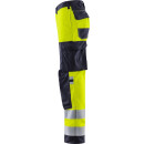 Fristads Flamestat High Vis Stretch-Hose, Kl. 2 2161 ATHF Warnschutz-Gelb/Marine 25 Größen