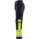 Fristads Flamestat High Vis Stretch-Handwerkerhose, Kl. 1 2163 ATHF Warnschutz-Gelb/Marine 25 Größen