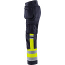 Fristads Flamestat High Vis Stretch-Handwerkerhose Damen, Kl. 1 2171 ATHF Warnschutz-Gelb/Marine 9 Größen