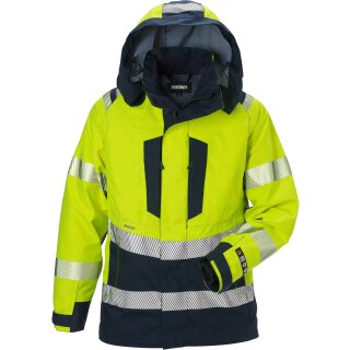 Fristads Flamestat High Vis GORE-TEX PYRAD® Damenjacke Kl. 3 4195 GXE Warnschutz-Gelb/Marine 7 Größen