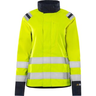 Fristads Flamestat High Vis Damen Softshelljacke Kl. 3 4076 FSS Warnschutz-Gelb/Marine 7 Größen