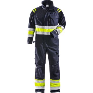 Fristads Flamestat High Vis Overall Kl 1 8174 ATHS Warnschutz-Gelb/Marine 9 Größen
