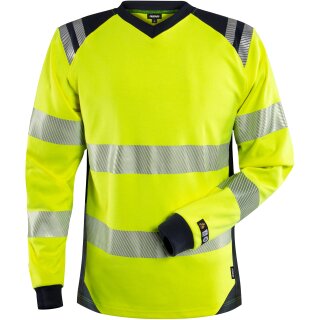 Fristads Flamestat High Vis T-Shirt Kl. 3 7357 TFL Warnschutz-Gelb/Marine 7 Größen