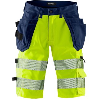 Fristads High Vis Stretch-Shorts Kl. 1 2509 PLU in 2 Farben & 12 Größen