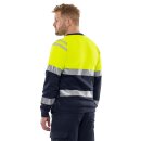 Fristads Flamestat High Vis Langarm-T-Shirt  Kl. 1 7107 TFL Warnschutz-Gelb/Marine 8 Größen