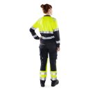 Fristads Damen Flamestat High Vis T-Shirt, La. Kl. 1 7108 TFL Warnschutz-Gelb/Marine 7 Größen