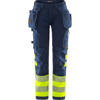 Fristads High Vis Green Handwerker Stretchhose Damen Kl. 1 2663 GSTP in 3 Farben & 9 Größen