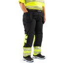 Fristads High Vis Green Handwerker Stretchhose Damen Kl. 1 2663 GSTP in 3 Farben & 9 Größen