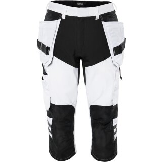 Fristads Handwerker-3/4-Stretchhose 2761 LWS Weiß/Schwarz 11 Größen