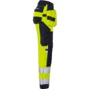 Fristads Flamestat High Vis Handwerker Stretch Hose Kl. 2 Damen 2164 ATHF Warnschutz-Gelb/Marine 9 Größen
