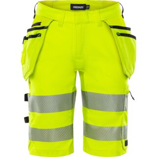 Fristads High Vis Handwerker Stretch-Shorts Damen Kl 1 2667 GSTP Warnschutz-Gelb 9 Größen