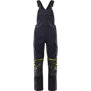 Fristads Flamestat Stretch-Latzhose 1180 FSS Dunkel Marineblau/Warnschutz-Gelb 21 Größen