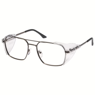 Uvex RX ti 5905 Schutzbrille mit Sehstärke Metallfassung silber-matt Scheibe 57mm