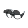 Uvex RX cd 5505 flip-up multi-filter Schutzbrille mit Sehstärke in transluzent-schwarz Scheibe 57mm