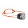 Extrem leistungsstarke, aufladbare Stirnlampe Swift RL Schwarz/Orange