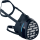 DeltaPlus AIRSTORM KIT P3 Die neue Generation des Atemschutzgeräts mit Druckluftzufuhr: ergonomisch Marineblau M/L
