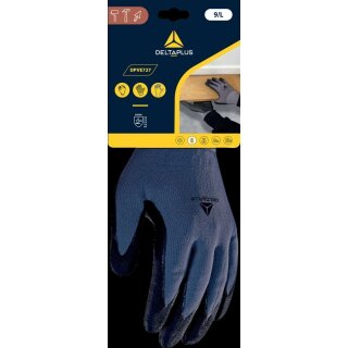 DeltaPlus DPVE727 Mechanischer Handschuh mit guter Arbeitsfinesse und gutem Grip bei öligen Bedingungen versch. Größen