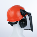 DeltaPlus FORESTIER 3 Forsthelm Orange Freischneidearbeiten Gittervisiers und Kapselgehörschutz