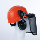 DeltaPlus FORESTIER 3 Forsthelm Orange Freischneidearbeiten Gittervisiers und Kapselgehörschutz