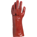 DeltaPlus PVC7335 Chemikalienhandschuh Rot 10