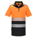 Portwest DX4 Hi-Vis Poloshirt mit Reißverschluss Klasse 1