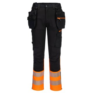 Portwest DX4 Hi-Vis Bundhose mit abnehmbaren Holstertaschen Klasse 1