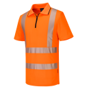 Portwest KX3 Sport Hi-Vis Polo Shirt mit Reißverschluss kurzarm