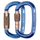 Singing Rock Ovalkarabiner Ozone Karabinerfarbe Blau Karabinerverschluß Twistlock