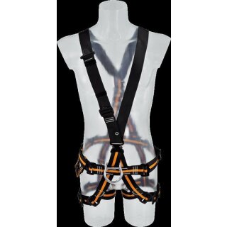 Skylotec CS 10 / 2 Kombigurt mit Rückenöse & Materialschl. sw / or, Unisize