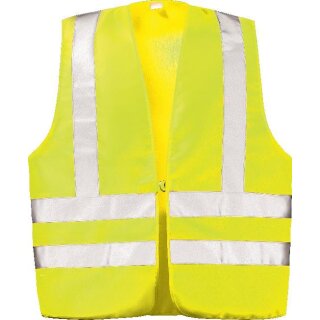 Wica MAX Textil-Warnweste Mit Schulterreflex, Gelb Gr. L