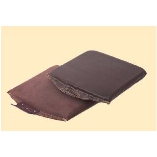 Leipold und Döhle Lederkissen, Narbenleder mit Schaumstoff gefüttert