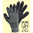 SHOWA 310 Grip Black Strickhandschuh Polyester/BW grau...