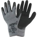 SHOWA 310 Grip Black Strickhandschuh Polyester/BW grau...