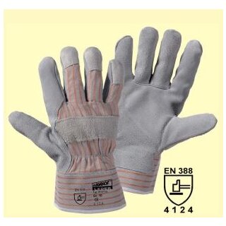 Worky FOX Rindspaltleder, grau Gr. 9,5