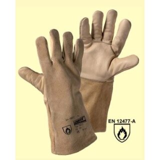 Worky KOMBI - F Schweißerhandschuh Voll-/Spaltleder, 36cm lang