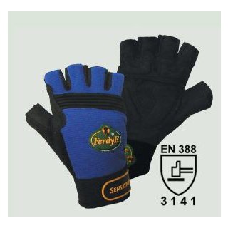 Ferdy F. SENSATION Mechanics-Handschuh, Innenhand Clarino®-Synthetikleder ,Gel-Polster, Knöchelschutz