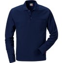 Fristads Kansas Match Polo- Shirt, langarm 540 Dunkelblau L