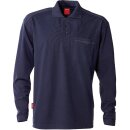 Fristads Kansas Match Polo- Shirt, langarm 540 Dunkelblau L